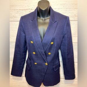 Banana Republic jacket, woven, navy, and satin lined size 10 blazer, like new